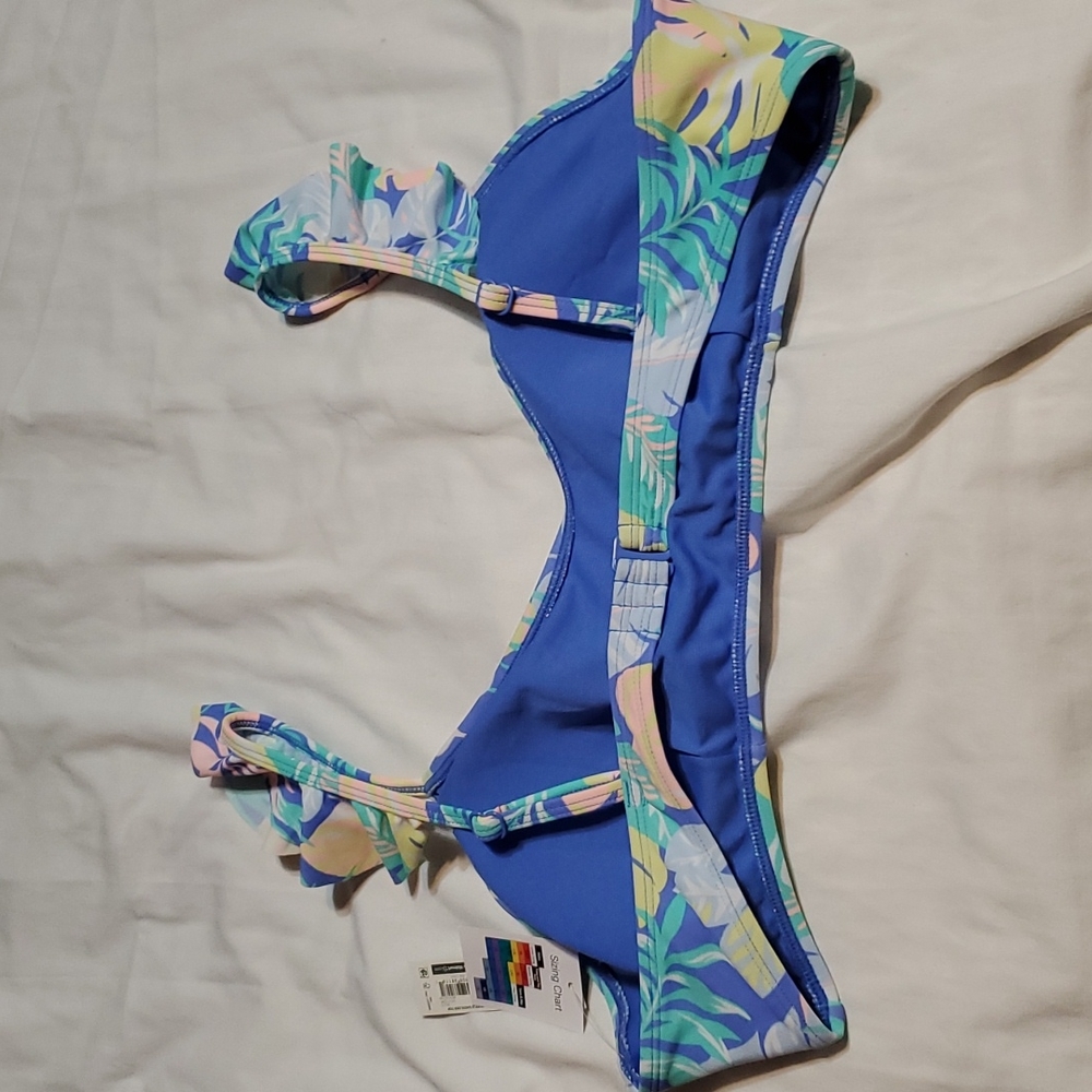 Junior's Ruffle Bralette Bikini Swim Top - Picture 6 of 6